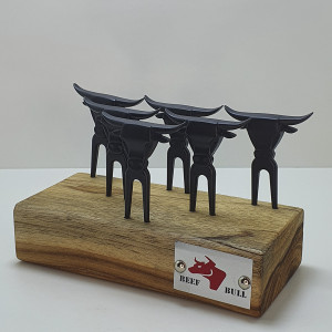 Kit 6 Garfinhos Black + Base - 