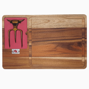 Tábua P/churrasco c/ Tridente Polido - 