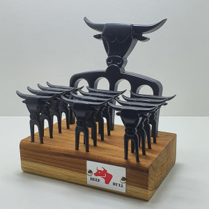 Kit Garfo 5 Pontas c/ 12 Garfinhos Black - 