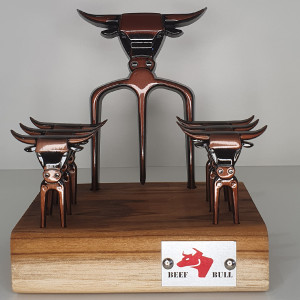 Kit Tridente c/ 6 Garfinhos Cobre Velho