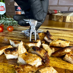 Kit 6 Garfinhos Prata Velho + Base