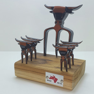 Kit Tridente c/ 6 Garfinhos Cobre Velho - 