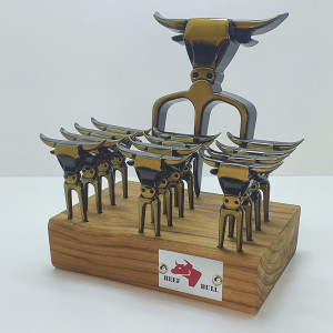 Kit Tridente c/ 12 Garfinhos Ouro Velho - 