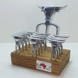 Kit Tridente c/ 12 Garfinhos Polido - 