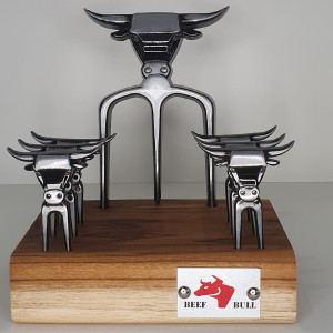 Kit Tridente c/ 6 Garfinhos Prata Velho