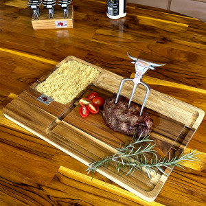 Tábua P/churrasco c/ Tridente Black - 