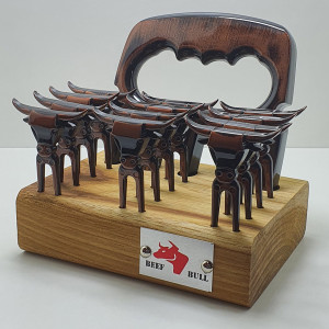 Kit Garra de Urso c/ 12 Garfinhos Cobre Velho - 