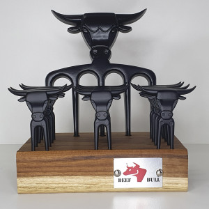 Kit Garfo 5 Pontas c/ 12 Garfinhos Black