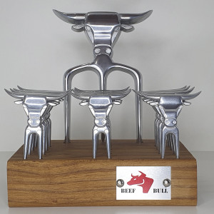 Kit Tridente c/ 12 Garfinhos Polido