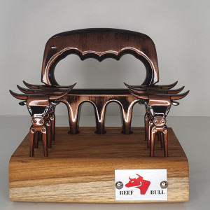 Kit Garra de Urso c/ 6 Garfinhos Cobre Velho - 