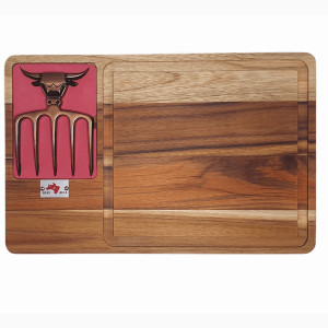 Tábua P/churrasco c/ Garfo Cobre Velho