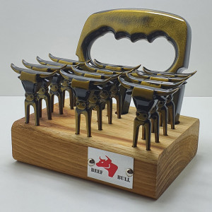 Kit Garra de Urso c/ 12 Garfinhos Ouro Velho - 