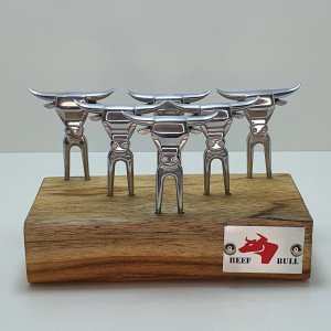 Kit 6 Garfinhos Polidos + Base