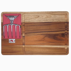 Tábua P/churrasco c/ Garfo Polido