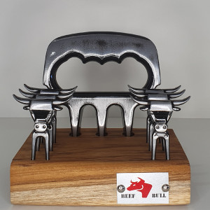 Kit Garra de Urso c/ 6 Garfinhos Prata Velha