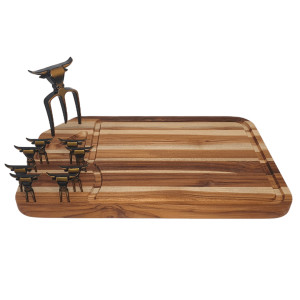 Tábua + Tridente + 8 Garfinhos Ouro Velho