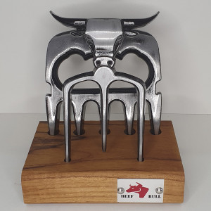 Kit Garra + Tridente Prata Velho