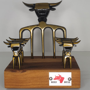 Kit Garfo 5 Pontas c/ 6 Ouro Velho