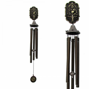 SINO DOS VENTOS DE PORTA OU PAREDE BUDA DA RIQUEZA 43cm