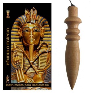 PÊNDULO DE MADEIRA  EGIPCIO 8 CM