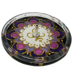 INCENSÁRIO REDONDO MANDALA OM - 10 CM