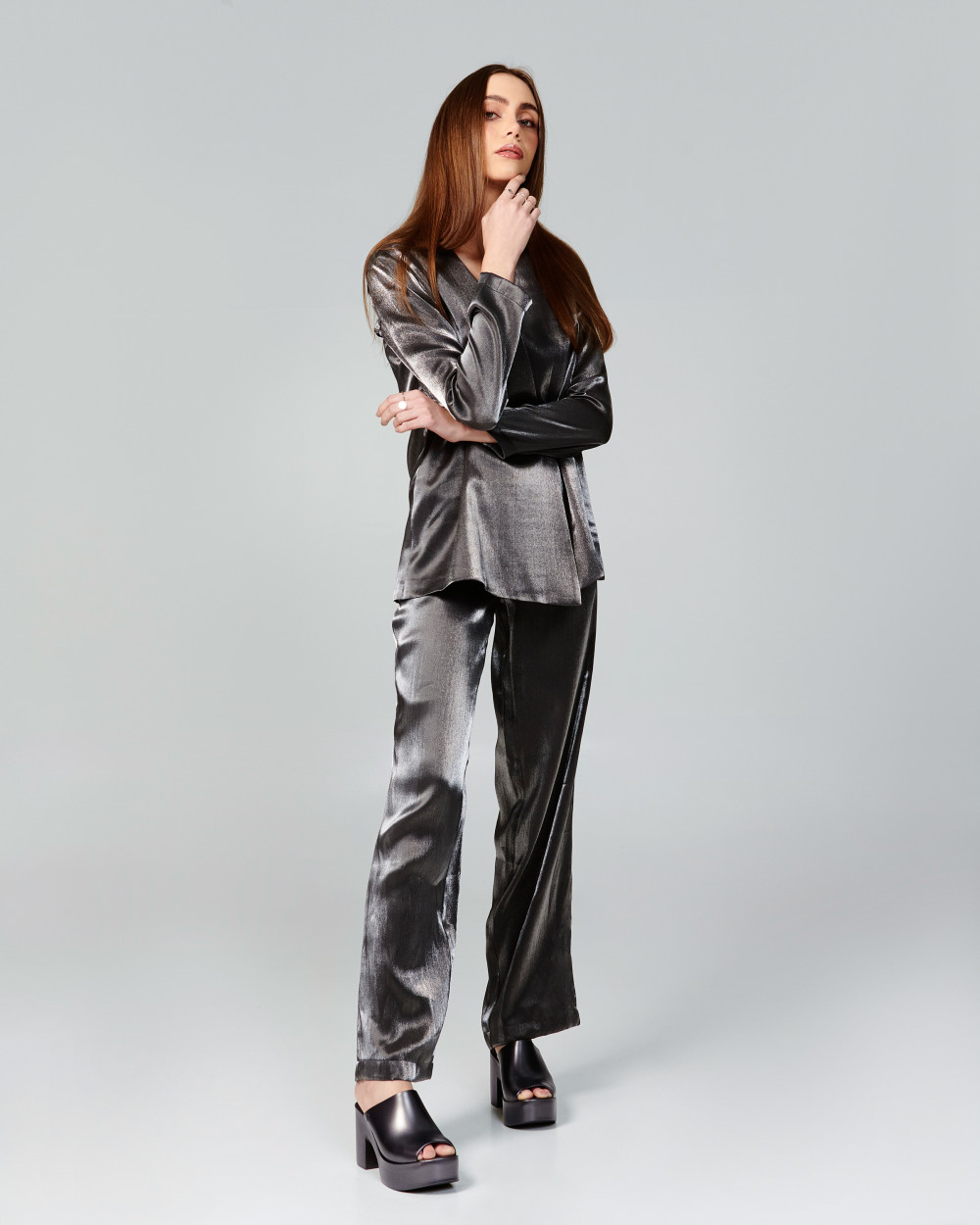 MELISSA MULE HYPE METALLIC