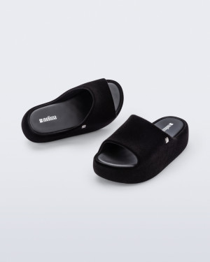 MELISSA FREE PLATFORM SLIDE VELVET AD - 