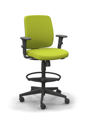 Cadeira Giratória Stool 40122 Sem Relax, Aranha Nylon, Rod. 65 Nylon, Braço Id - Linha Idea - Cavaletti  - Rev Grani - Cor (Grani) Cinza Nobre Cadeira Giratória Stool 40122 Sem Relax, Aranha Nylon, Rod. 65 Nylon, Braço Id - Linha Idea - Cavaletti  - Rev Grani - Cor (Grani) Cinza Nobre