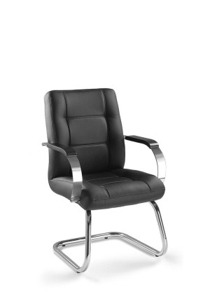 Poltrona Fixa Aproximação 20106 S Braço Cromado C/ Apoio Pp - Linha Prime - Cavaletti  - Rev Couro Natural - Cor (Couro Natural)Preto Poltrona Fixa Aproximação 20106 S Braço Cromado C/ Apoio Pp - Linha Prime - Cavaletti  - Rev Couro Natural - Cor (Couro Natural)Preto