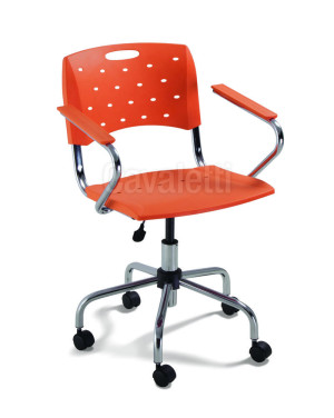 Cadeira Giratória Secretária 35004 Bg, Braço Z, Aranha Viva, Rod. 50 Nylon - Linha Viva - Cavaletti  - Rev Plásticos Viva - Cor (Plast Viva) Branco Cadeira Giratória Secretária 35004 Bg, Braço Z, Aranha Viva, Rod. 50 Nylon - Linha Viva - Cavaletti  - Rev Plásticos Viva - Cor (Plast Viva) Branco