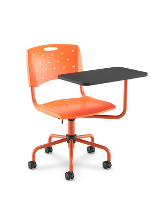 Cadeira Giratória Secretária 35004 Bg, Aranha Viva, Rod. 50 Nylon, C/ Prancheta 360º Melamínico - Linha Viva - Cavaletti  - Rev Plásticos Viva - Cor (Plast Viva) Branco Cadeira Giratória Secretária 35004 Bg, Aranha Viva, Rod. 50 Nylon, C/ Prancheta 360º Melamínico - Linha Viva - Cavaletti  - Rev Plásticos Viva - Cor (Plast Viva) Branco