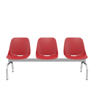 Longarina 3 Lugares Quick 62007 Concha Termoplástica, Estrutura Cromada – Plaxmetal  - Rev Plásticos Plaxmetal - Plpx Plástico Basalto 52 Longarina 3 Lugares Quick 62007 Concha Termoplástica, Estrutura Cromada – Plaxmetal  - Rev Plásticos Plaxmetal - Plpx Plástico Basalto 52