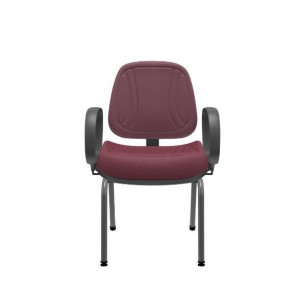 Cadeira Executiva Fixa Premium 82984 4 Pés, Estrutura Preta - Plaxmetal  - Rev Polipropileno - Corplax Pp Azul Claro Cadeira Executiva Fixa Premium 82984 4 Pés, Estrutura Preta - Plaxmetal  - Rev Polipropileno - Corplax Pp Azul Claro