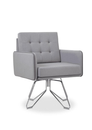 Poltrona Espera Fixa 36050 - Linha Spot - Cavaletti  - Rev Poliéster - Cor (Poliéster) Cinza Claro Poltrona Espera Fixa 36050 - Linha Spot - Cavaletti  - Rev Poliéster - Cor (Poliéster) Cinza Claro