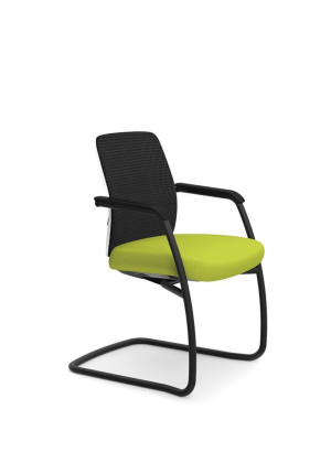 Cadeira Fixa Aproximação 40206 Si C/ Braço - Linha Idea - Cavaletti  - Rev Poliéster - Cor (Poliéster) Amarelo Real Cadeira Fixa Aproximação 40206 Si C/ Braço - Linha Idea - Cavaletti  - Rev Poliéster - Cor (Poliéster) Amarelo Real