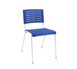 Cadeira Niala 72001 Empilhável, Estrutura Branca - Plaxmetal  - Rev Plásticos Plaxmetal - Corplax (Tpx) 12 Azul Bic Cadeira Niala 72001 Empilhável, Estrutura Branca - Plaxmetal  - Rev Plásticos Plaxmetal - Corplax (Tpx) 12 Azul Bic
