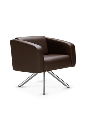 Poltrona Espera Giratória 36020 Base Cromada - Linha Box – Cavaletti  - Rev Politex - Cor (Politex) Preto Poltrona Espera Giratória 36020 Base Cromada - Linha Box – Cavaletti  - Rev Politex - Cor (Politex) Preto