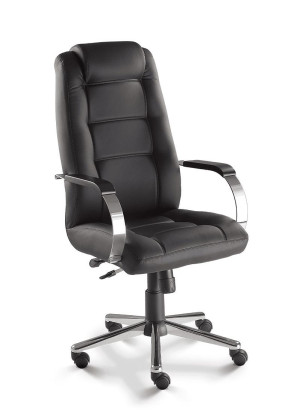 Poltrona Giratória Presidente 20101 Relax, Aranha Estampada Rod. 50 Pu, Braço Cromado C/ Apoio Pp - Linha Prime - Cavaletti  - Rev Couro Natural - Cor (Couro Natural)Preto Poltrona Giratória Presidente 20101 Relax, Aranha Estampada Rod. 50 Pu, Braço Cromado C/ Apoio Pp - Linha Prime - Cavaletti  - Rev Couro Natural - Cor (Couro Natural)Preto