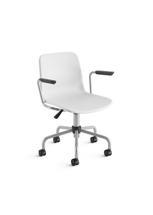 Cadeira Giratória 46903 S/ Relax, Aranha Viva, Rod. 50 Nylon, C/ Braço - Linha Match - Cavaletti  - Rev Plasticos Match - Cor (Match) Nude Rose