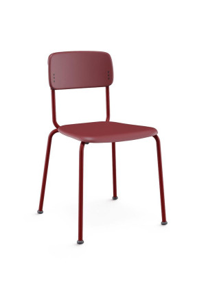 Cadeira Fixa 41008 Estrutura Colorida - Linha Joy - Cavaletti  - Rev Plásticos Joy - Cor (Plast Joy) Grafite