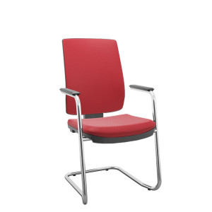 Cadeira Fixa Presidente Brizza Soft 99023 Base S, Braço Integrado, Estrutura Cromada – Plaxmetal  - Rev Vinil - Corplax Vinil Vermelho Cadeira Fixa Presidente Brizza Soft 99023 Base S, Braço Integrado, Estrutura Cromada – Plaxmetal  - Rev Vinil - Corplax Vinil Vermelho