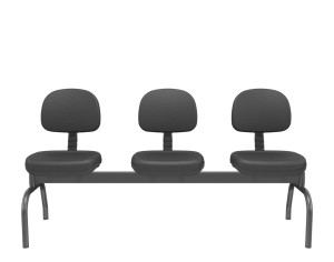 Longarina Secretária Operativa Plus 60020 3 Lugares, Pé Metal Preto, Estrutura Preta – Plaxmetal  - Rev Polipropileno - Corplax Pp Preto Longarina Secretária Operativa Plus 60020 3 Lugares, Pé Metal Preto, Estrutura Preta – Plaxmetal  - Rev Polipropileno - Corplax Pp Preto