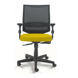 Cadeira Giratória 27001, Syncron, Encosto Tela Air Preta C/ Apoio Lombar, Aranha C/ Polaina, Rod. 50 Nylon, Braço Sl- Linha Air – Cavaletti  - Rev Vinil - Cor (Vinil) Marrom Cadeira Giratória 27001, Syncron, Encosto Tela Air Preta C/ Apoio Lombar, Aranha C/ Polaina, Rod. 50 Nylon, Braço Sl- Linha Air – Cavaletti  - Rev Vinil - Cor (Vinil) Marrom