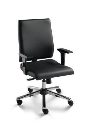 Poltrona Giratória Diretor 18002 Syncron, Aranha Estampada Rod. 50 Pu, Braço Sl - Linha Slim - Cavaletti  - Rev Couro Ecologico - Cor (Cec)Bege Poltrona Giratória Diretor 18002 Syncron, Aranha Estampada Rod. 50 Pu, Braço Sl - Linha Slim - Cavaletti  - Rev Couro Ecologico - Cor (Cec)Bege
