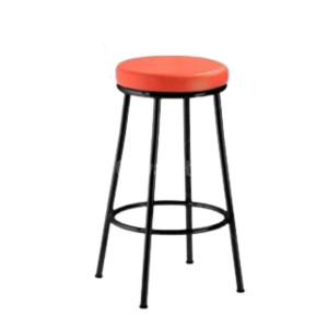 Banqueta Baixa Com Encosto 14015, Estrutura Preta, Altura 500 Mm - Linha Fun - Cavaletti  - Rev Poliéster - Cor (Poliéster) Azul Banqueta Baixa Com Encosto 14015, Estrutura Preta, Altura 500 Mm - Linha Fun - Cavaletti  - Rev Poliéster - Cor (Poliéster) Azul