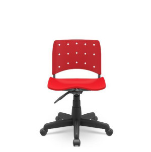 Cadeira Giratória Secretária Ergoplax 33970 Sem Estofado, Assento E Encosto Coloridos, Estrutura Preta, Sem Braços – Plaxmetal  - Rev Plásticos Plaxmetal - Plpx Plástico Vermelho Cereja 11 Cadeira Giratória Secretária Ergoplax 33970 Sem Estofado, Assento E Encosto Coloridos, Estrutura Preta, Sem Braços – Plaxmetal  - Rev Plásticos Plaxmetal - Plpx Plástico Vermelho Cereja 11