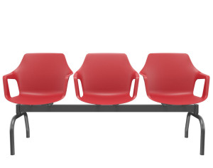 Longarina Vesper 64007 Sem Estofado, Estrutura Preta - Plaxmetal  - Rev Plásticos Plaxmetal - Plpx Plástico Vermelho Beezi 31 Longarina Vesper 64007 Sem Estofado, Estrutura Preta - Plaxmetal  - Rev Plásticos Plaxmetal - Plpx Plástico Vermelho Beezi 31