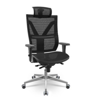 Cadeira Giratória Presidente Darix X+ 75000 Slider, Assento E Encosto Em Tela Aero T67 C/ Apoio De Cabeça, Base Alumínio, Rod. 65 Pu, Braço Regulável Pu - Plaxmetal  - Rev Tela - Tl Tela Preto Cadeira Giratória Presidente Darix X+ 75000 Slider, Assento E Encosto Em Tela Aero T67 C/ Apoio De Cabeça, Base Alumínio, Rod. 65 Pu, Braço Regulável Pu - Plaxmetal  - Rev Tela - Tl Tela Preto