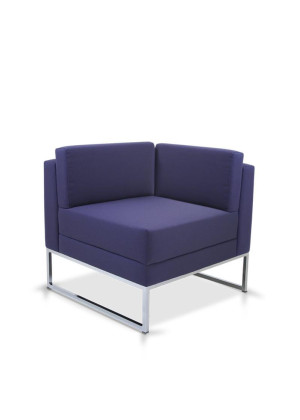 Sofá Espera 36205 Modular Canto - Linha Connect - Cavaletti  - Rev Liv - Cor (Liv) Carbono Sofá Espera 36205 Modular Canto - Linha Connect - Cavaletti  - Rev Liv - Cor (Liv) Carbono