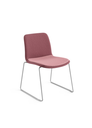 Cadeira Fixa 46077 Estrutura Arco, Concha Plástica Revestida C/ Sobre Assento Revestido - Linha Match - Cavaletti  - Rev Liv - Cor (Liv) Esmeralda Cadeira Fixa 46077 Estrutura Arco, Concha Plástica Revestida C/ Sobre Assento Revestido - Linha Match - Cavaletti  - Rev Liv - Cor (Liv) Esmeralda